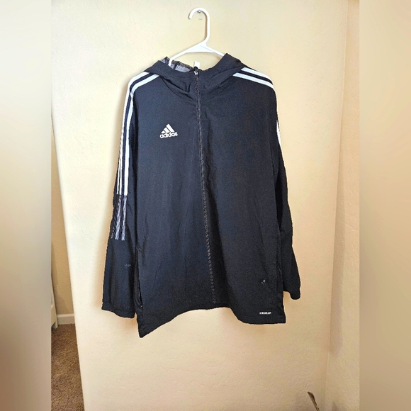 Adidas Black Mesh-Lined Jacket - Picture 1 of 4